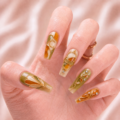 Verdant Relic - Personalized Press-On Nails