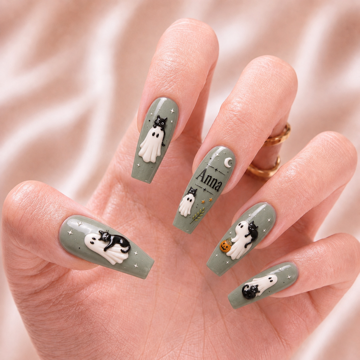 Phantom Purr - Personalized Press-On Nails