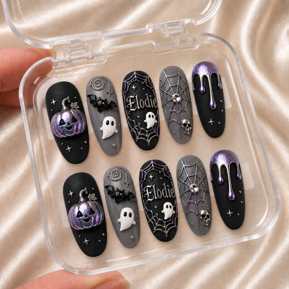 Violet Haunt – Personalized Press-On Nails