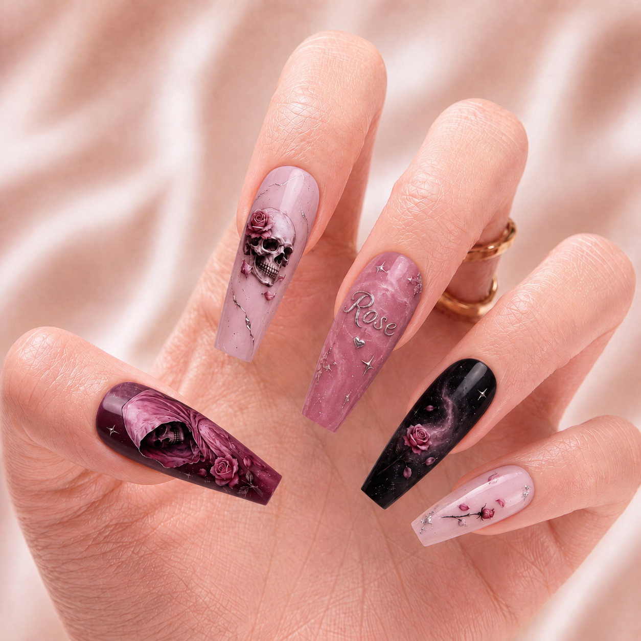Blush Reaper Garden - Personalized Press-On Nails