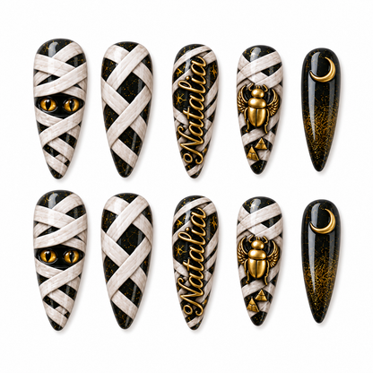 Mummy Wrap - Personalized Press-On Nails