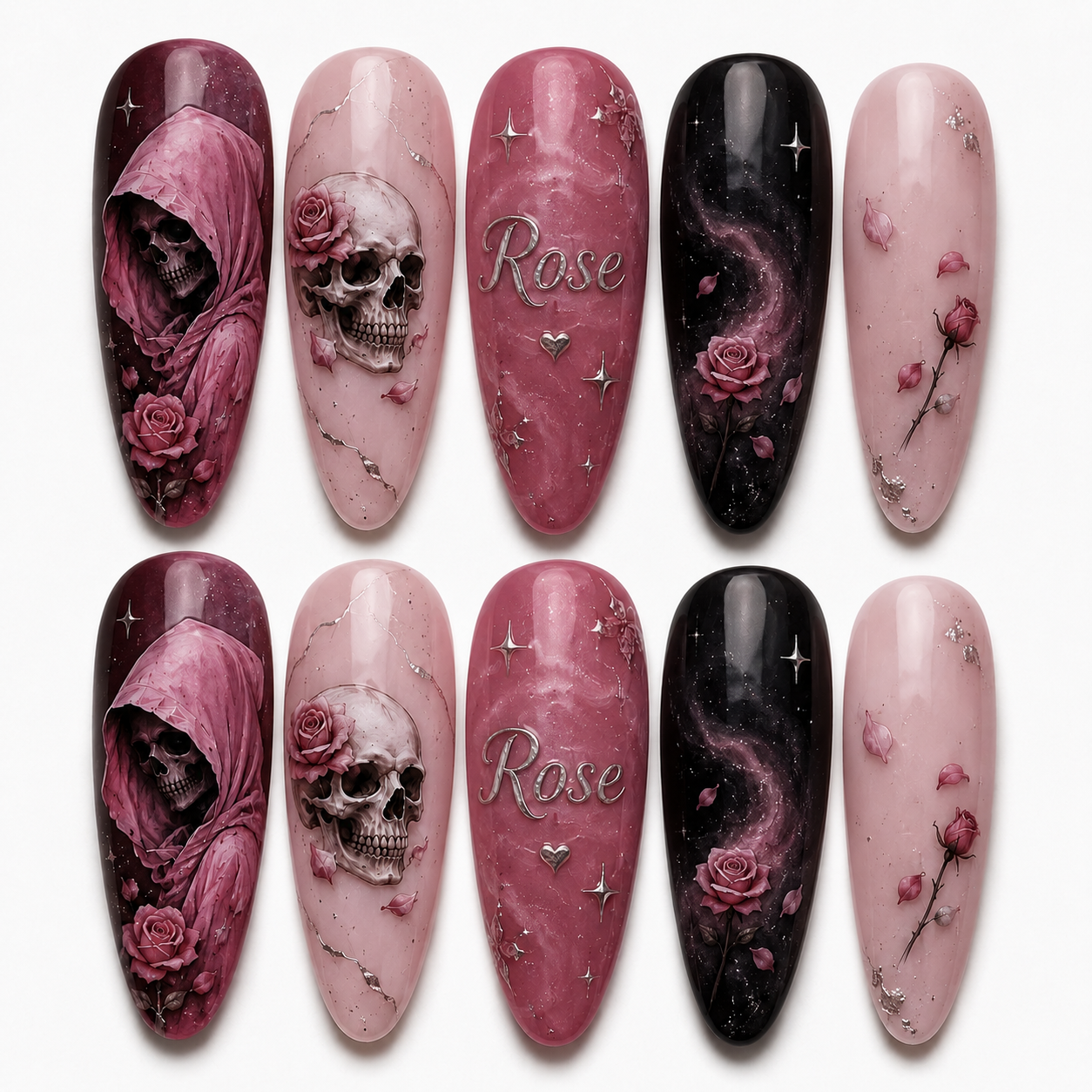 Blush Reaper Garden - Personalized Press-On Nails