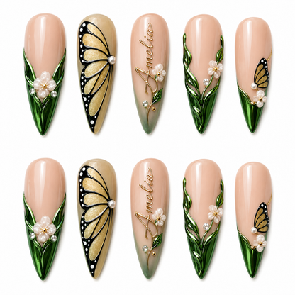 Jade Canopy - Personalized Press-On Nails