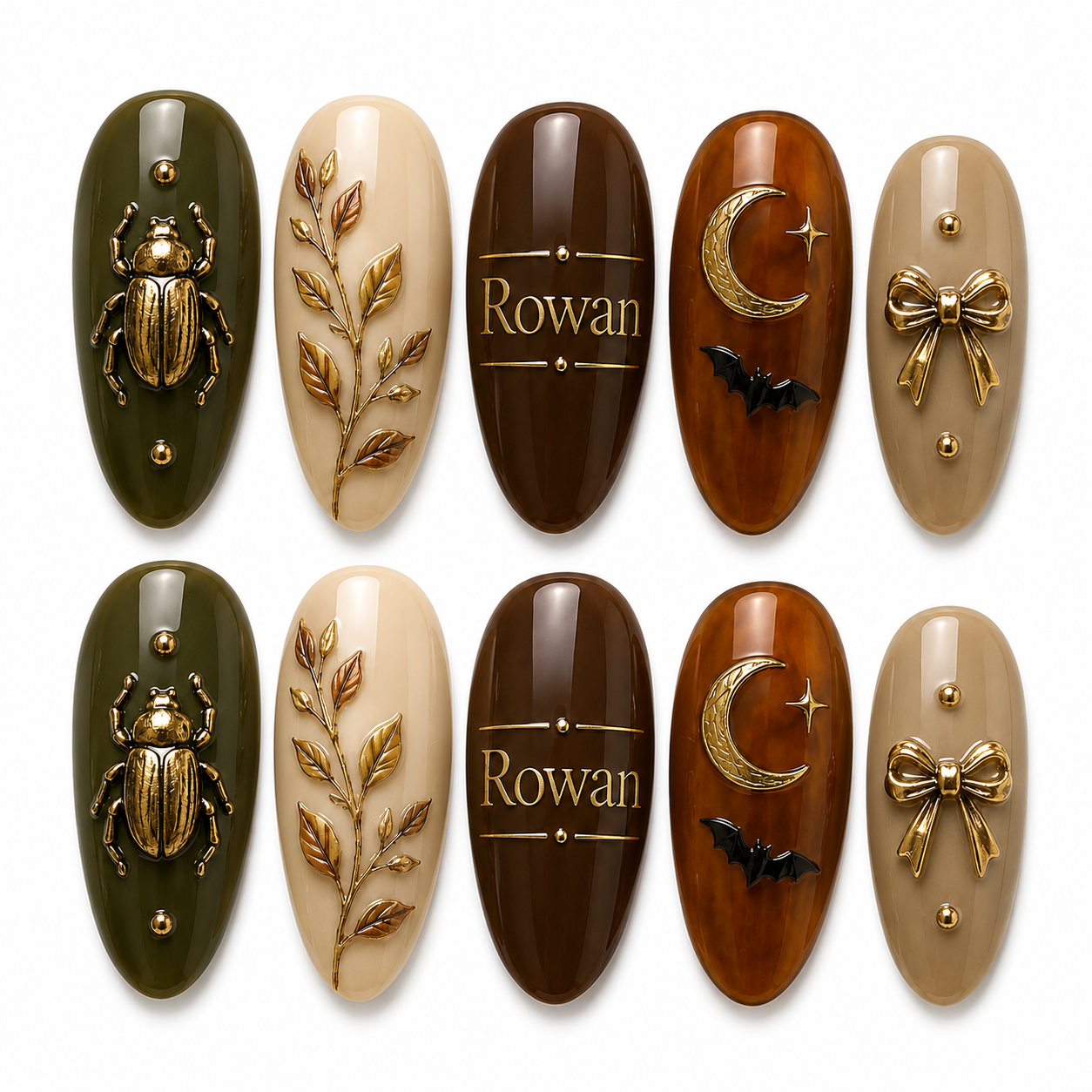 Olive Moon Curiosities - Personalized Press-On Nails