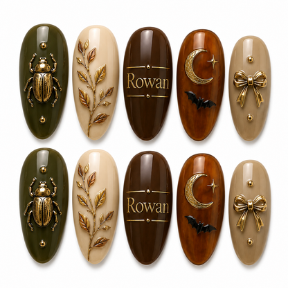 Olive Moon Curiosities - Personalized Press-On Nails