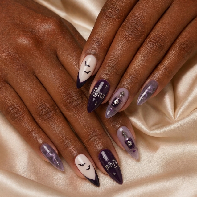 Violet Potion Ritual - Personalized Press-On Nails