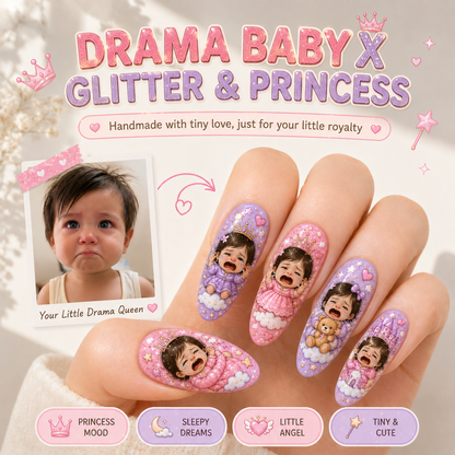CUSTOMIZE YOUR BABY PRINTED ON NAILS