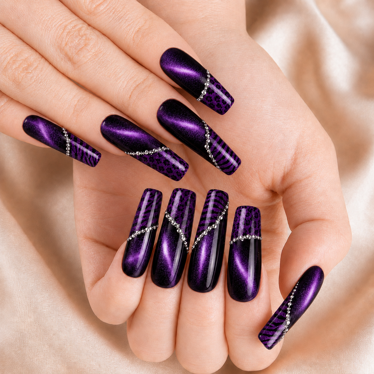 Purple Leopard - Press-On Nails