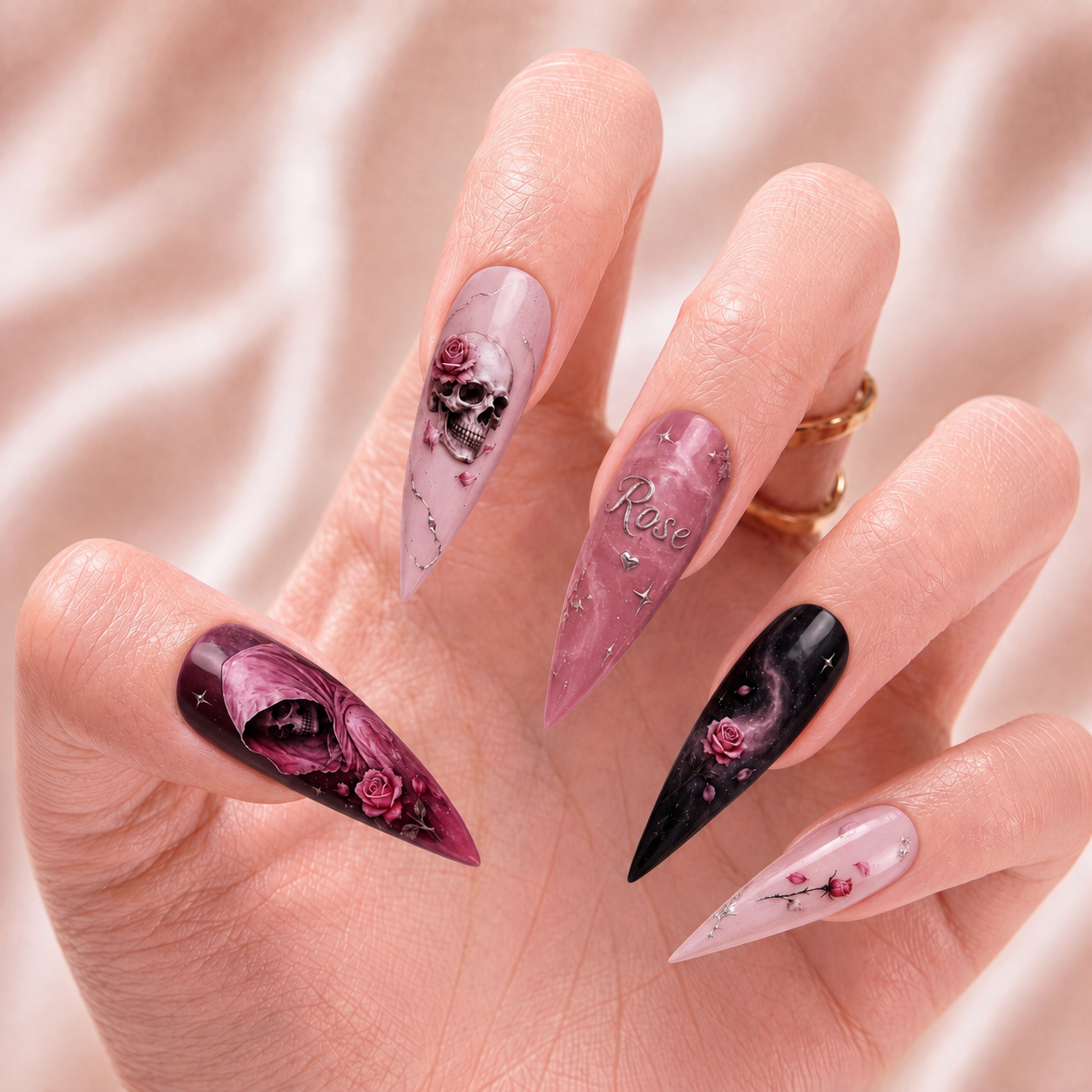 Blush Reaper Garden - Personalized Press-On Nails