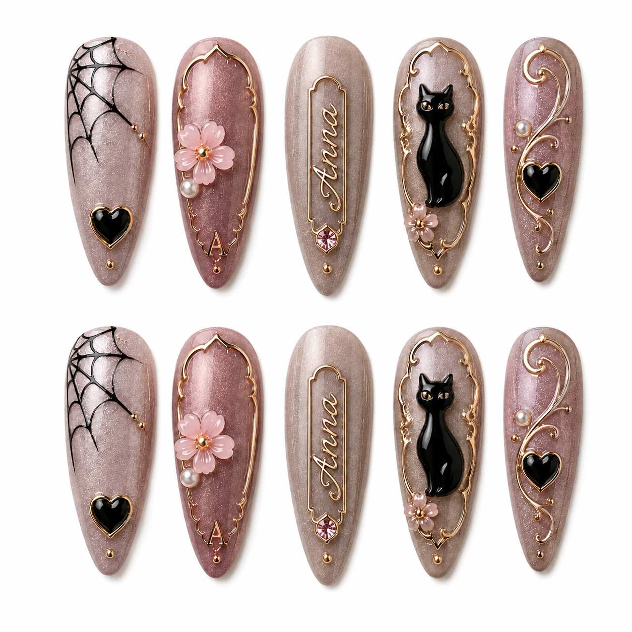 Blossom Enchant - Personalized Press-On Nails