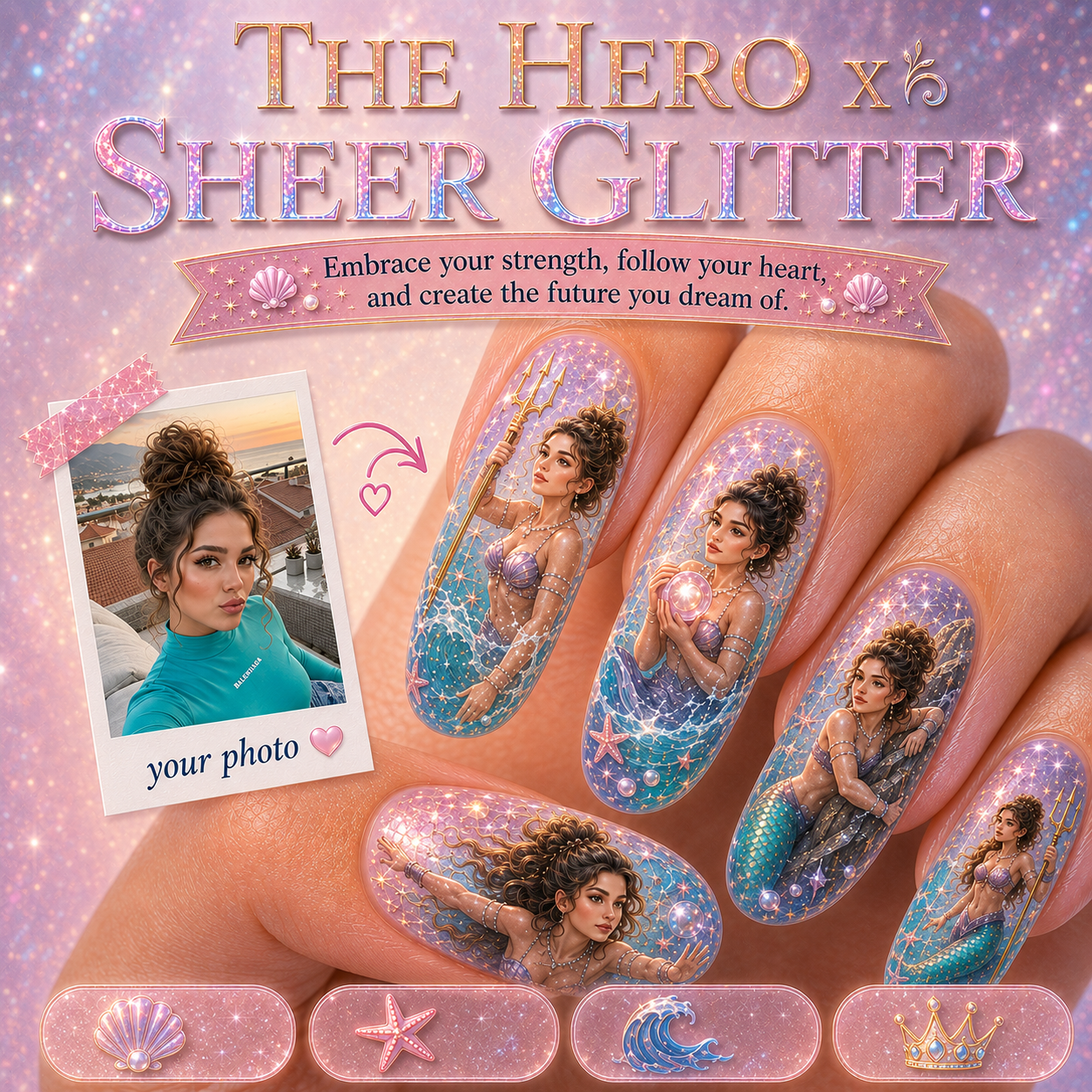 CUSTOMIZE PRINCESS NAILS
