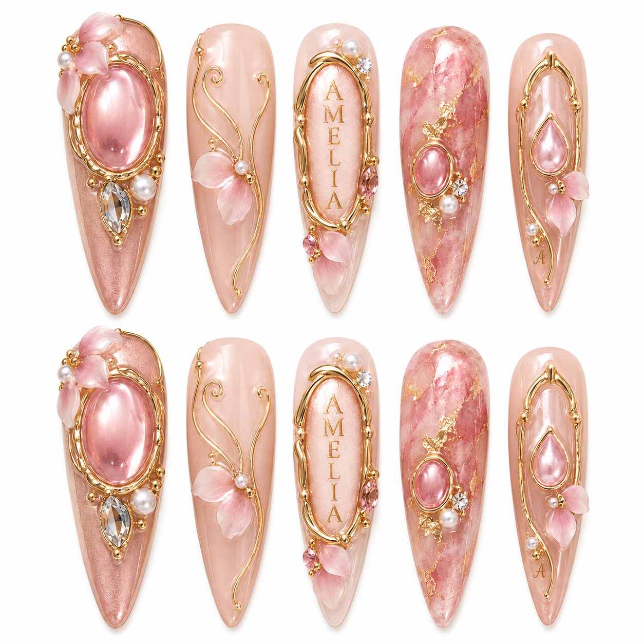 The Rosette Archive - Personalized Press-On Nails