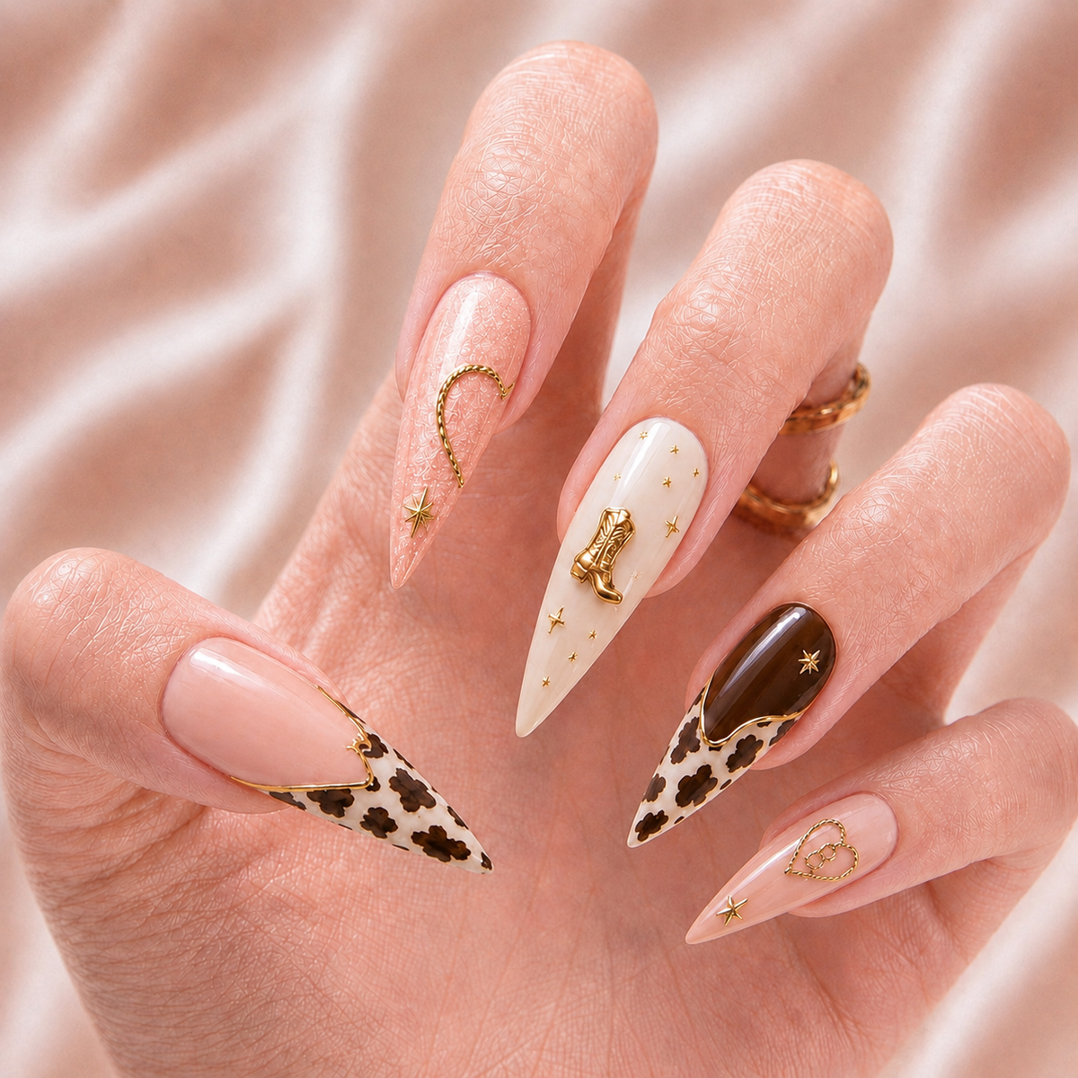 Western Bestie Babes – Personalized Press-On Nails