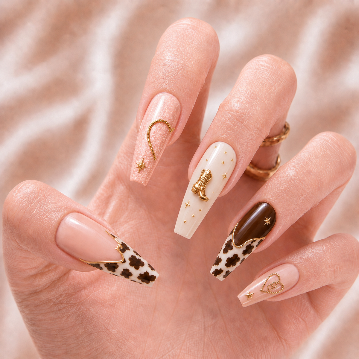 Western Bestie Babes – Personalized Press-On Nails