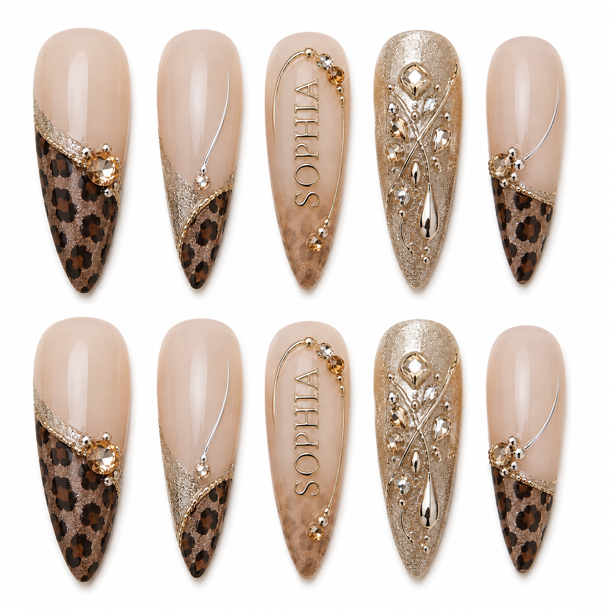 Safari Royale - Personalized Press-On Nails