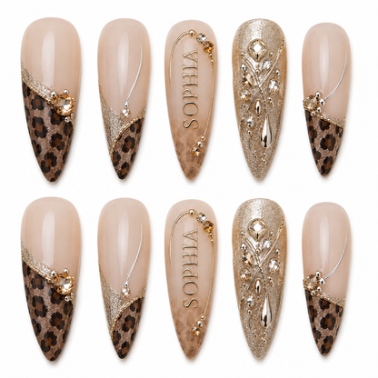 Safari Royale - Personalized Press-On Nails