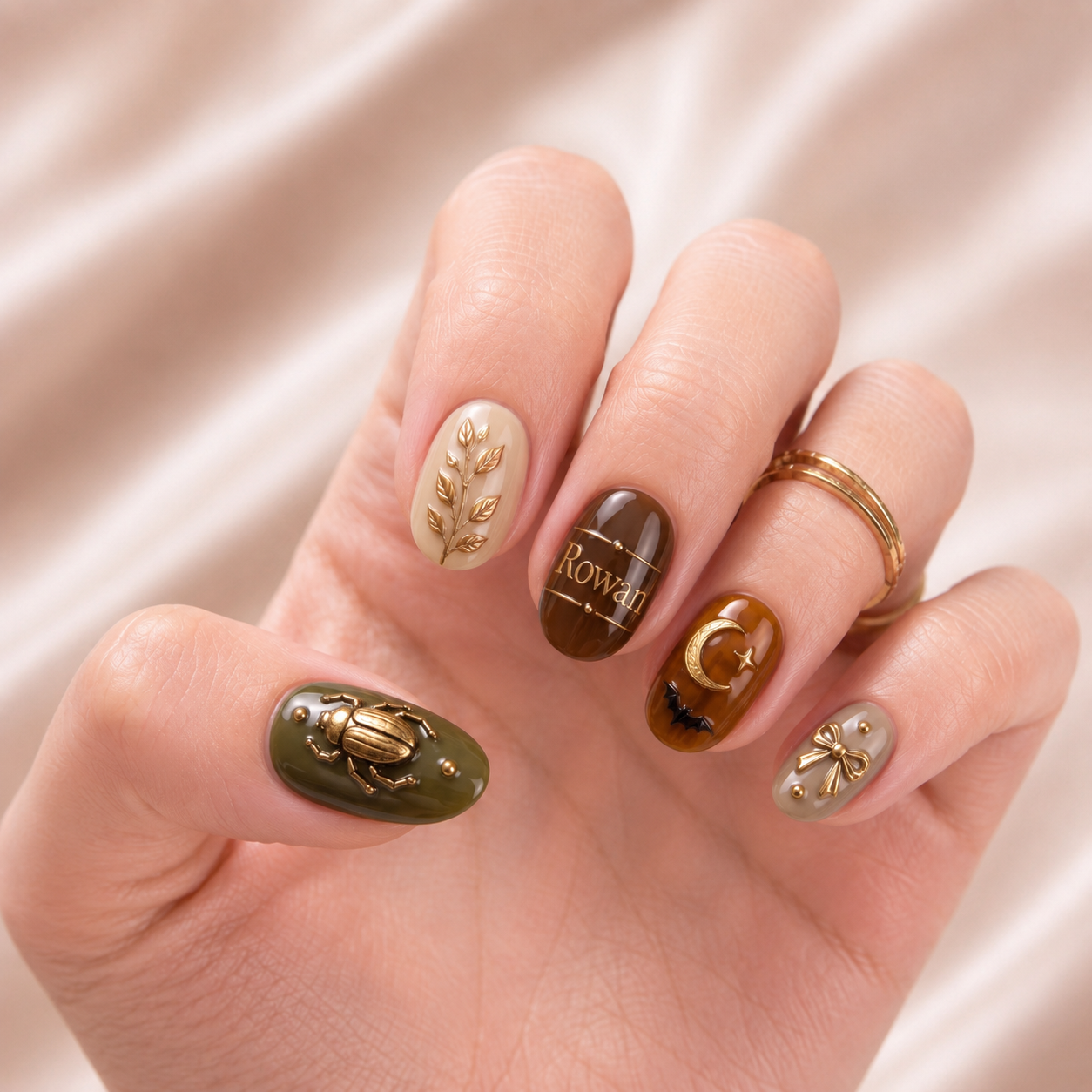 Olive Moon Curiosities - Personalized Press-On Nails