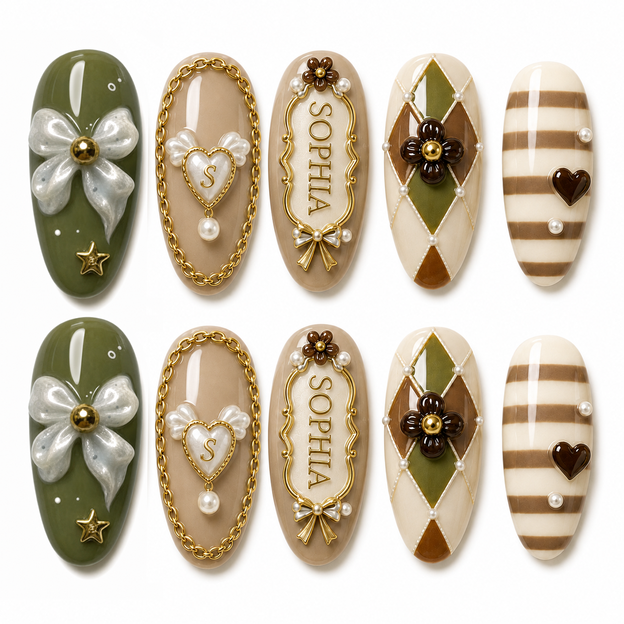 The Ivy Letter - Personalized Press-On Nails