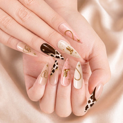 Western Bestie Babes – Personalized Press-On Nails