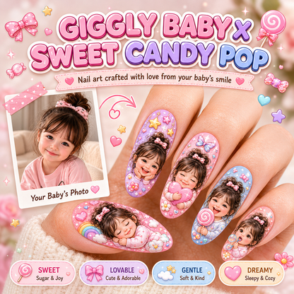 CUSTOMIZE YOUR BABY PRINTED ON NAILS