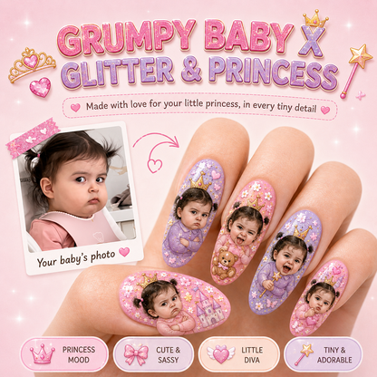 CUSTOMIZE YOUR BABY PRINTED ON NAILS