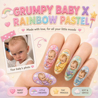 CUSTOMIZE YOUR BABY PRINTED ON NAILS