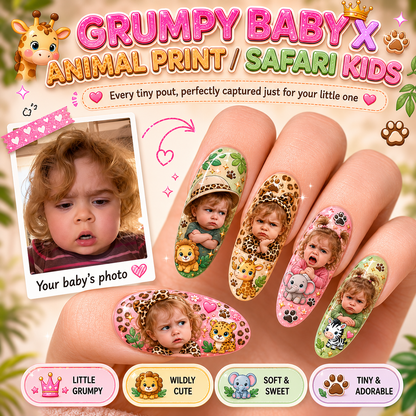 CUSTOMIZE YOUR BABY PRINTED ON NAILS