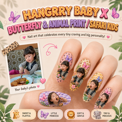 CUSTOMIZE YOUR BABY PRINTED ON NAILS