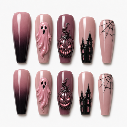 Dusty Rose Haunting- Personalized Press-On Nails