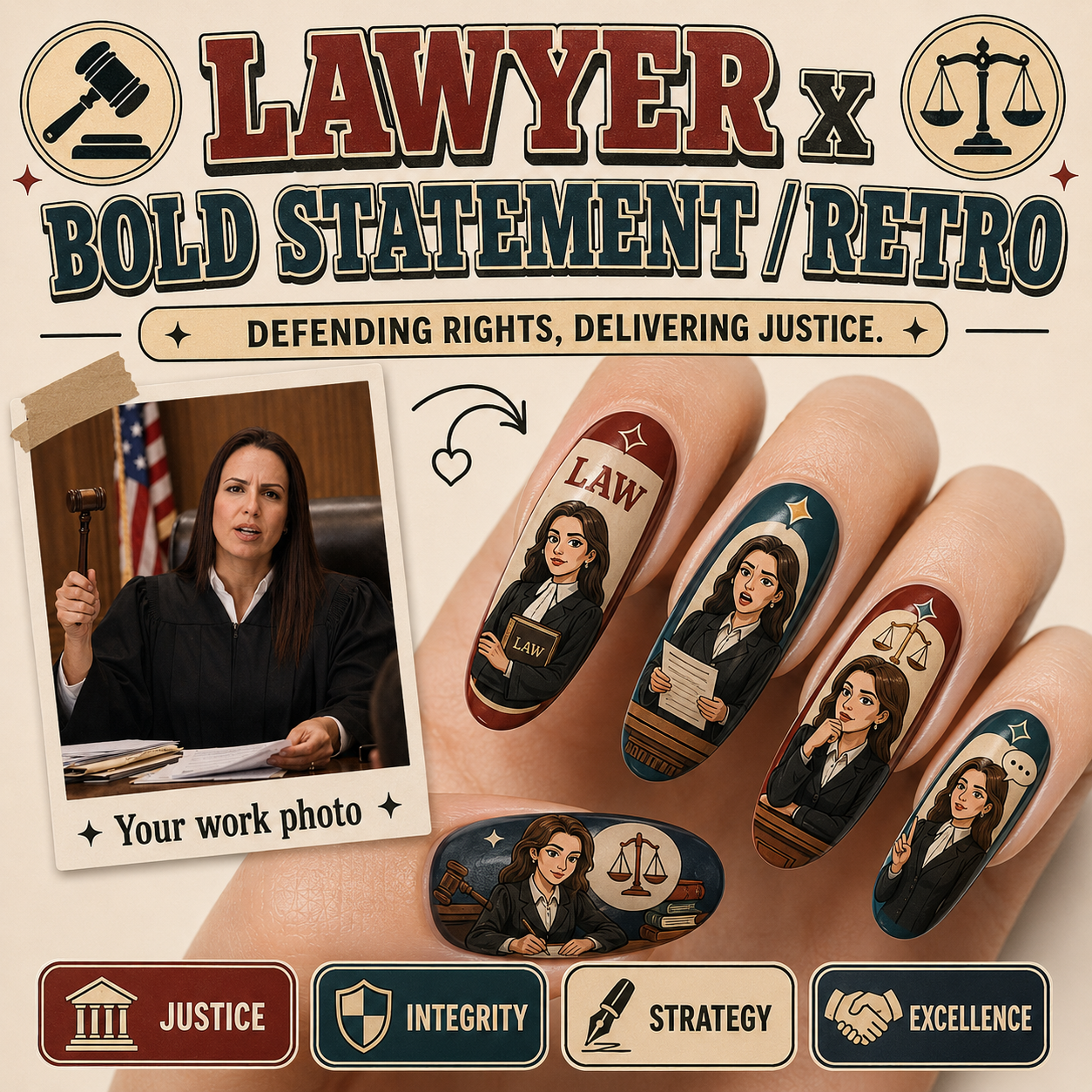CUSTOMIZE CAREER NAILS