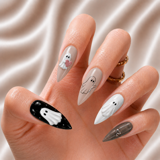 Cute Ghost Besties - Personalized Press-On Nails alternate image