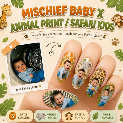CUSTOMIZE YOUR BABY PRINTED ON NAILS