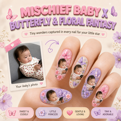 CUSTOMIZE YOUR BABY PRINTED ON NAILS