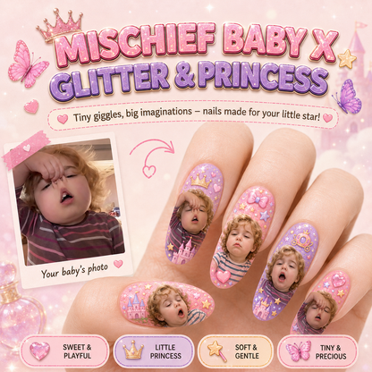 CUSTOMIZE YOUR BABY PRINTED ON NAILS
