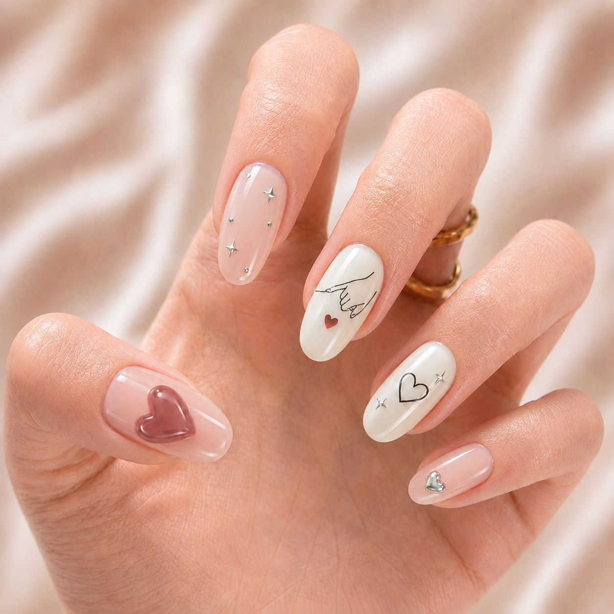 Pinky Promise Bestie Bond – Personalized Press-On Nails