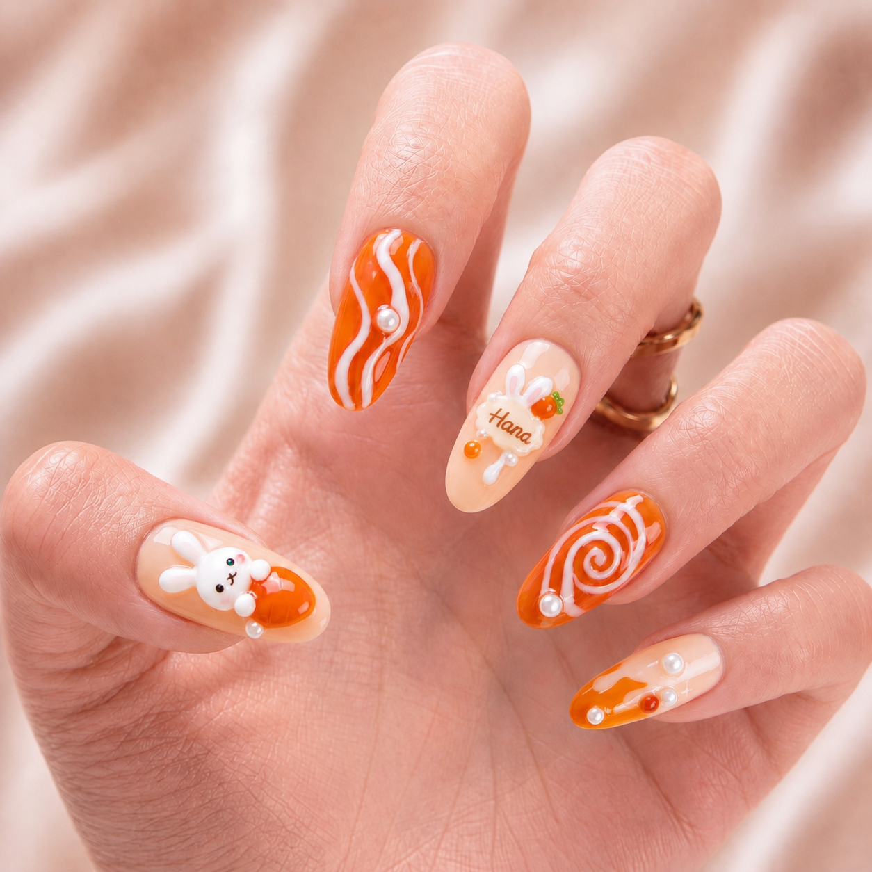 Candy Carrot - Personalized Press-On Nails