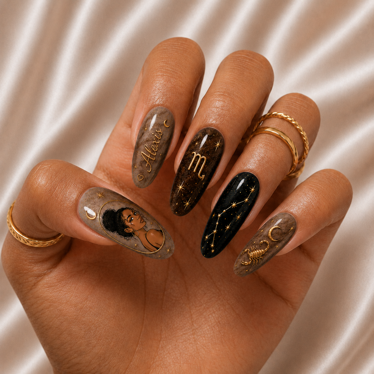 Astrology Zodiac - Personalized Press-On Nails