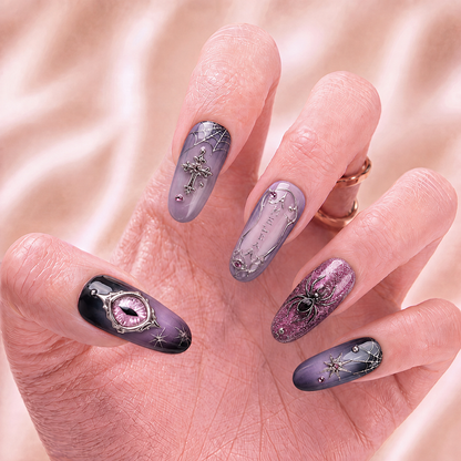 Haunted Amethyst - Personalized Press-On Nails