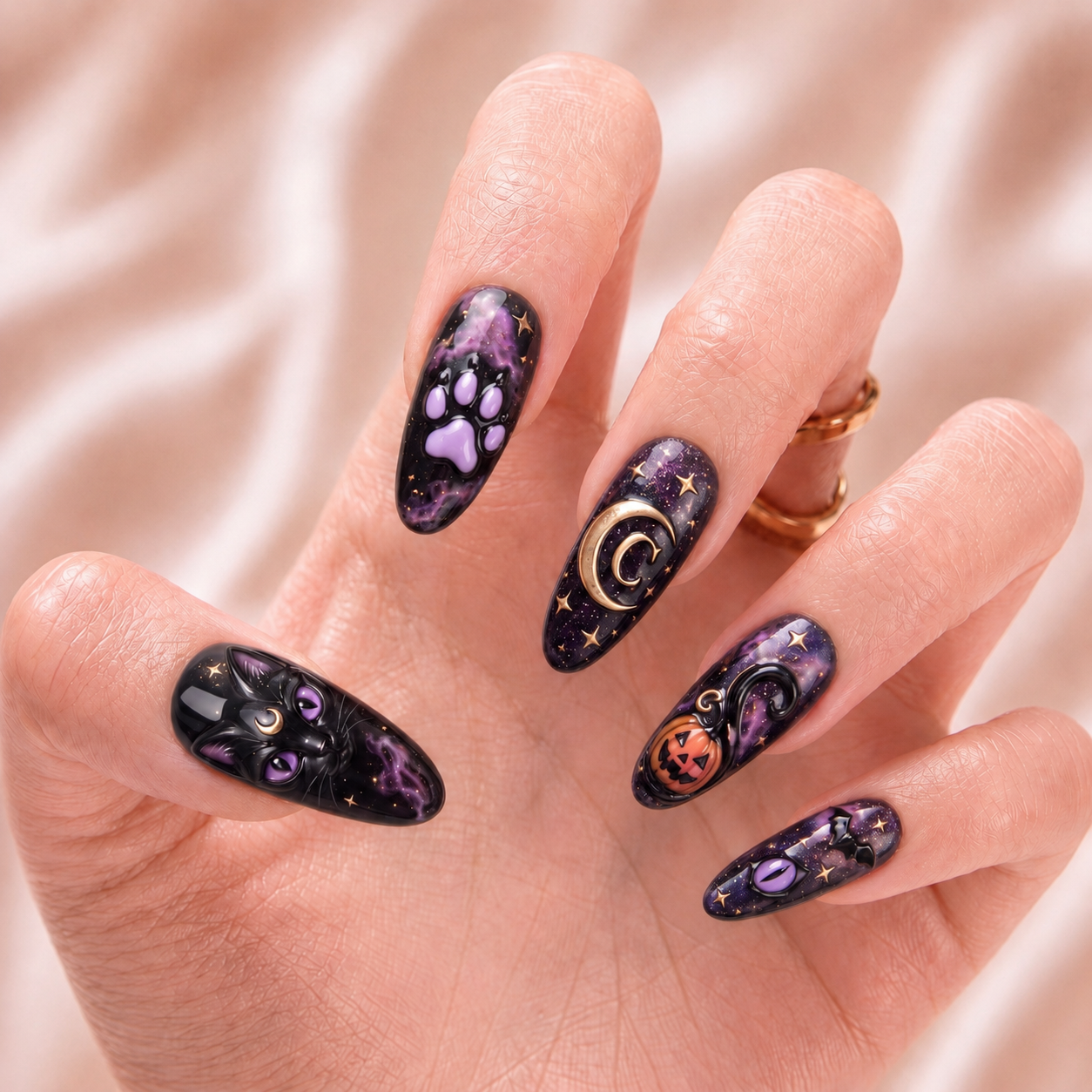 Midnight Familiar - Personalized Press-On Nails