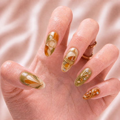 Verdant Relic - Personalized Press-On Nails