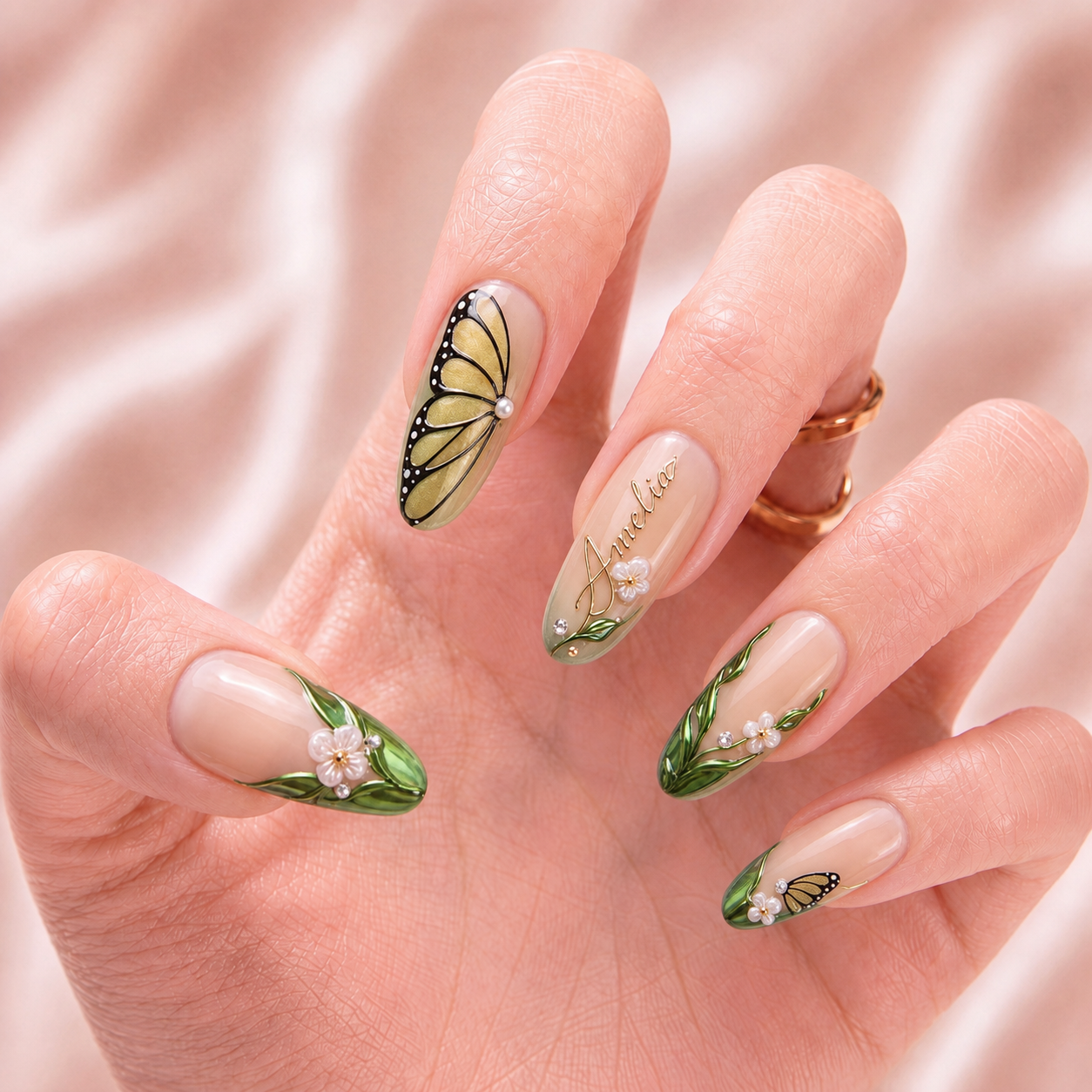 Jade Canopy - Personalized Press-On Nails