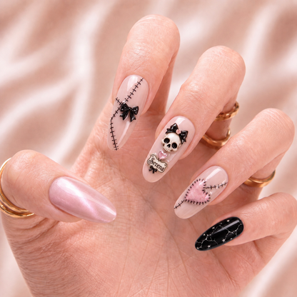 Stitched in Starlight - Personalized Press-On Nails