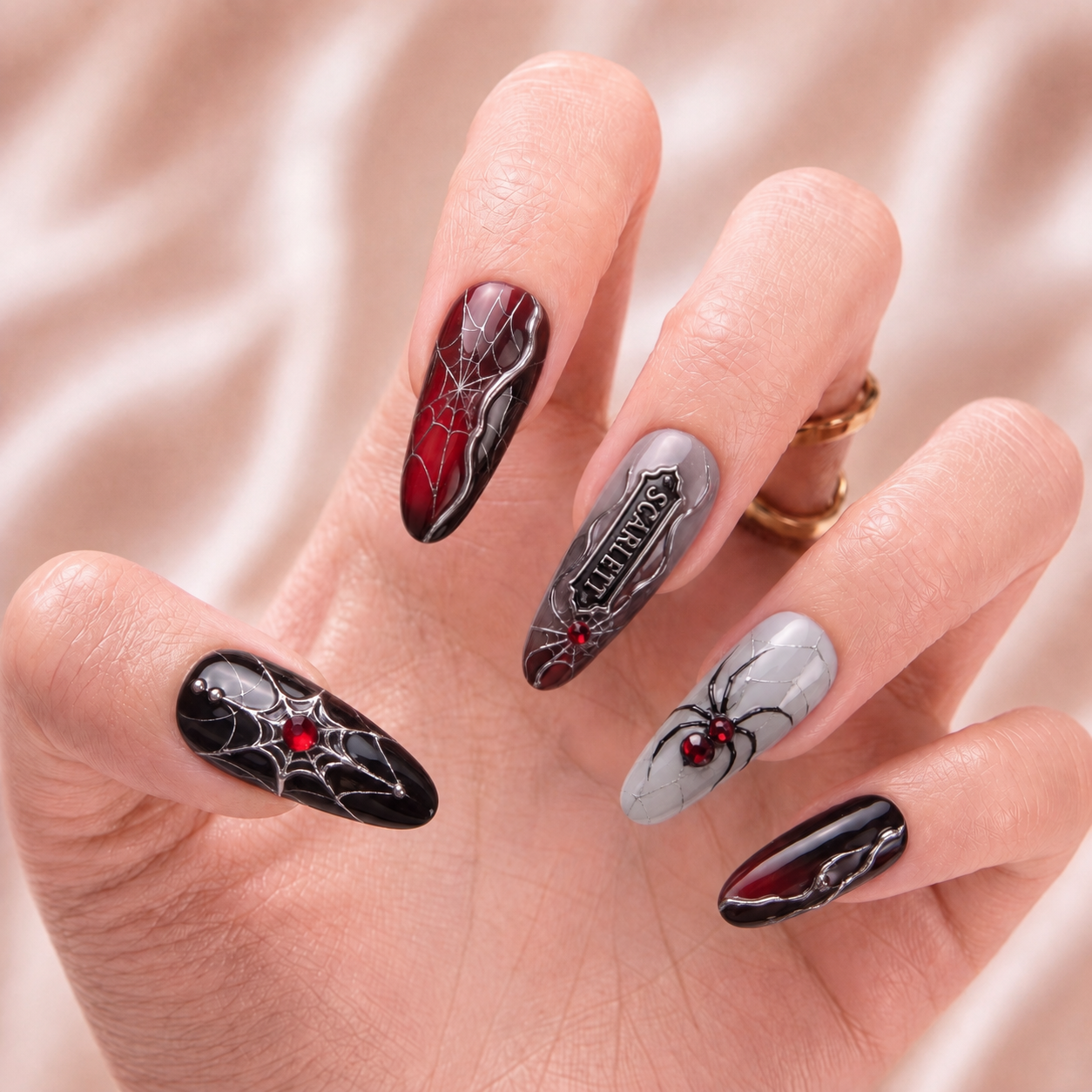 Velvet Venom - Personalized Press-On Nails