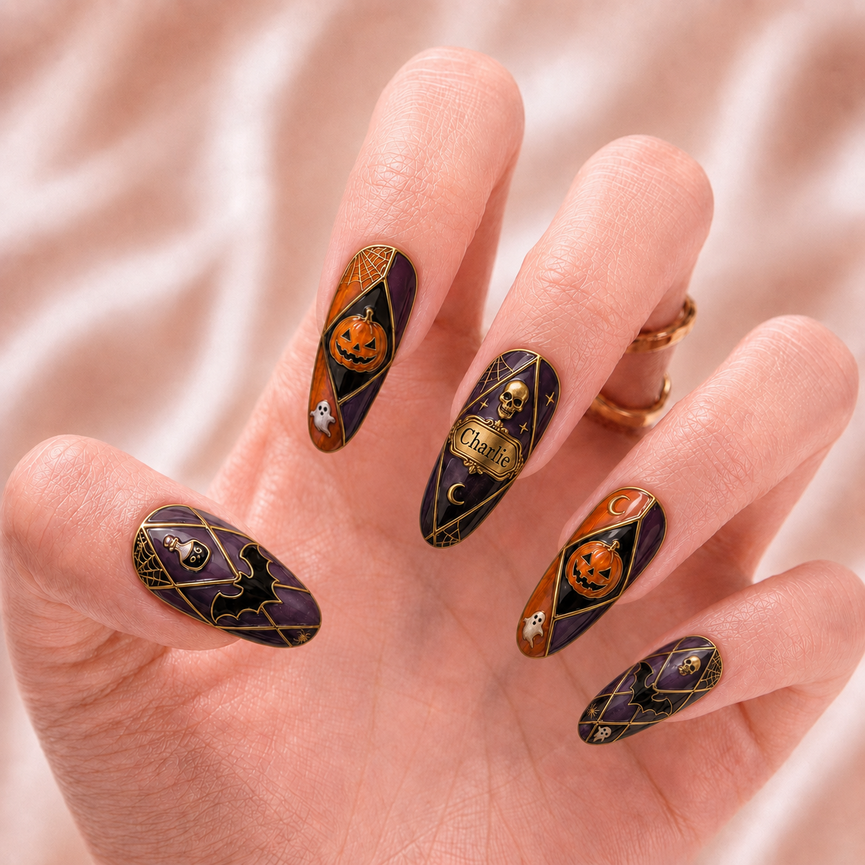 Cathedral of Shadows - Personalized Press-On Nails