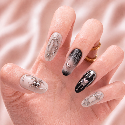 Gothic Love Trap - Personalized Press-On Nails
