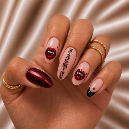 Vampire Kiss - Personalized Press-On Nails