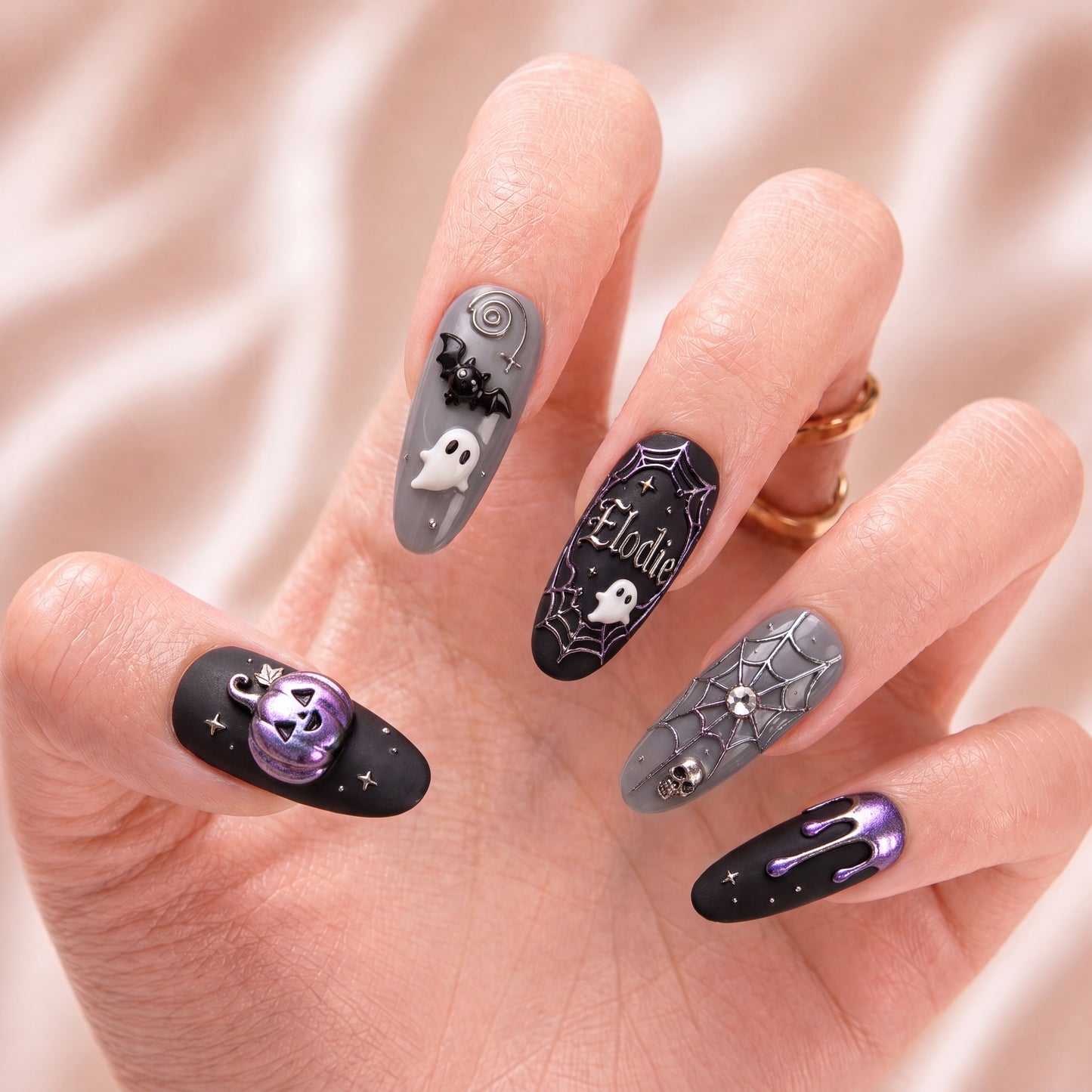 Violet Haunt – Personalized Press-On Nails
