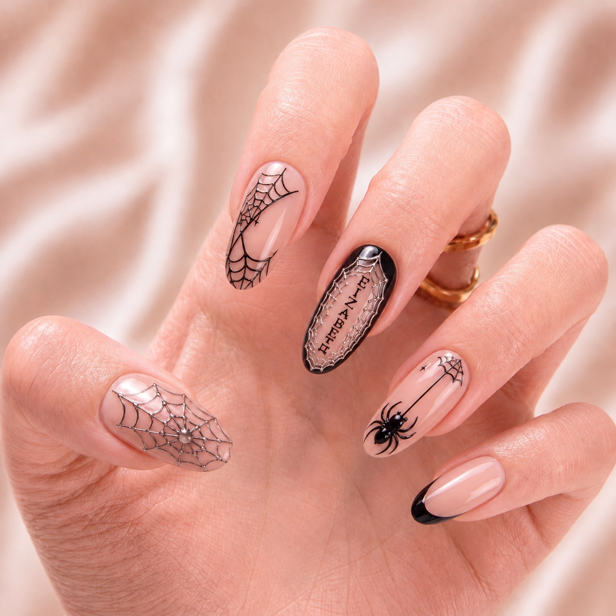 Midnight Spinner - Personalized Press-On Nails