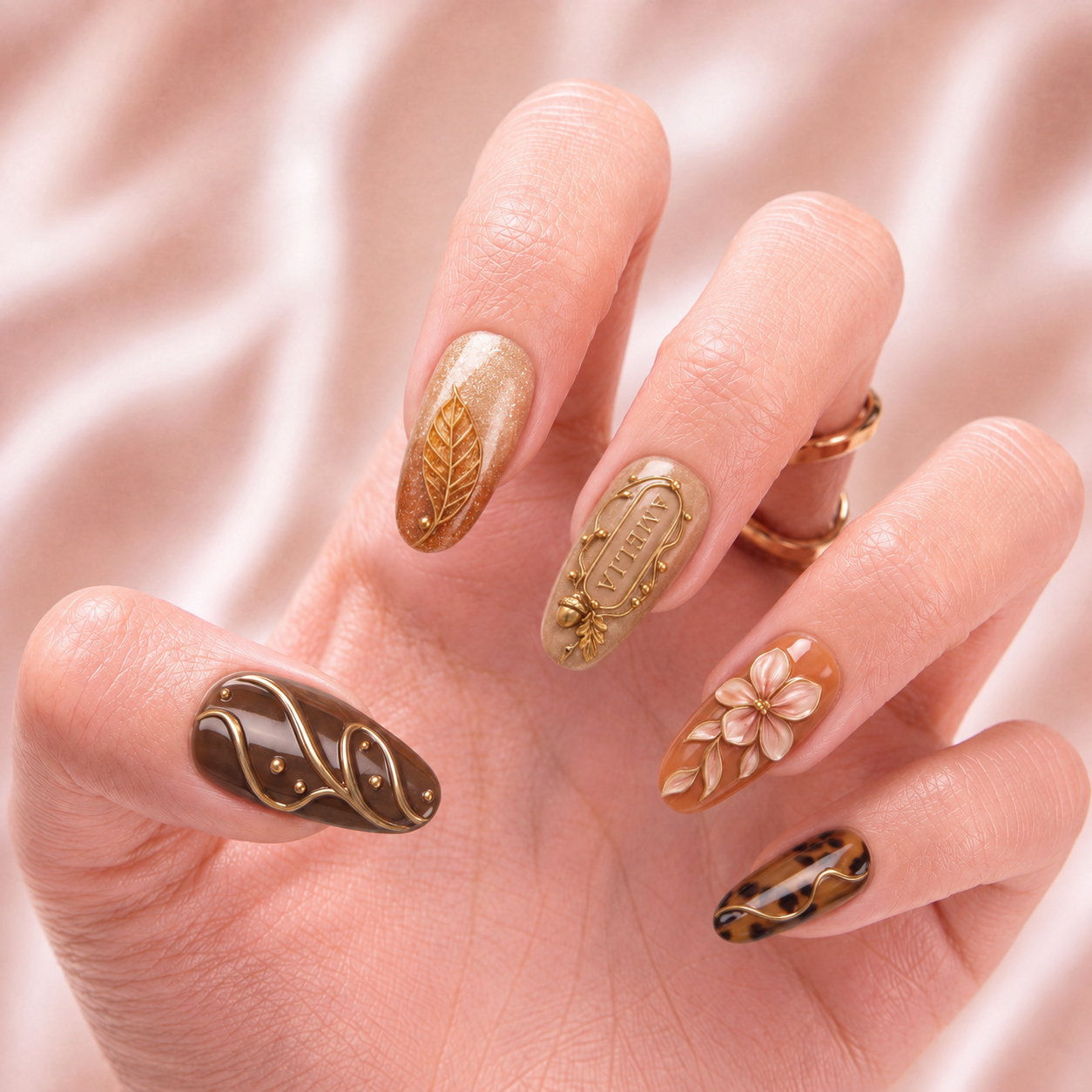 Amber Thicket - Personalized Press-On Nails