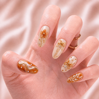 Honey Opaline - Personalized Press-On Nails